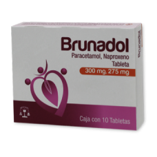 BRUNADOL 10 TAB 275/300 MG