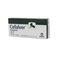 CEFALVER 12 CAPS 500 MG