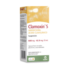 CLAMOXIN S 1 SUSP 600/42.90MG/50 ML