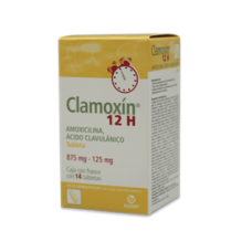 CLAMOXIN 12 H 14 TAB 875/125 MG