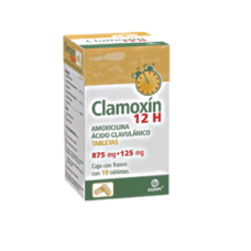 CLAMOXIN 12H  875/125 MG 10 TAB 