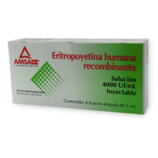 ERITROPOYETINA 6 AMP 4,000UI/1 ML