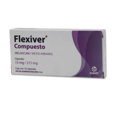 FLEXIVER COMPUESTO *10 CAPSULAS* 215/15 MG