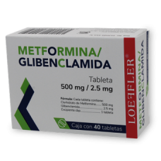 METFORMINA GLIBENCLAMI 40 TAB 500/2.5MG