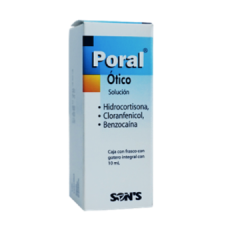 PORAL OTICO 1 GOT 25/10/20MG/10 ML