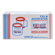 DIBAR TELA ADHESIVA N1 1 25 X 1M C/24