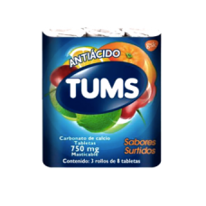 TUMS SURTIDO TAB MAST C/3 ROLLOS