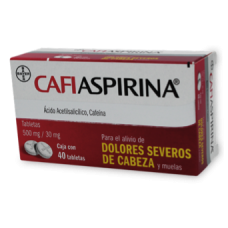 CAFIASPIRINA 40 TAB 500/30 MG