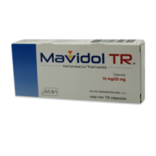 MAVIDOL TR 10 CAPS 25/10 MG