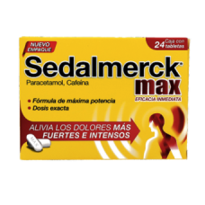 SEDALMERCK MAX 24 TAB 650/65.5 MG